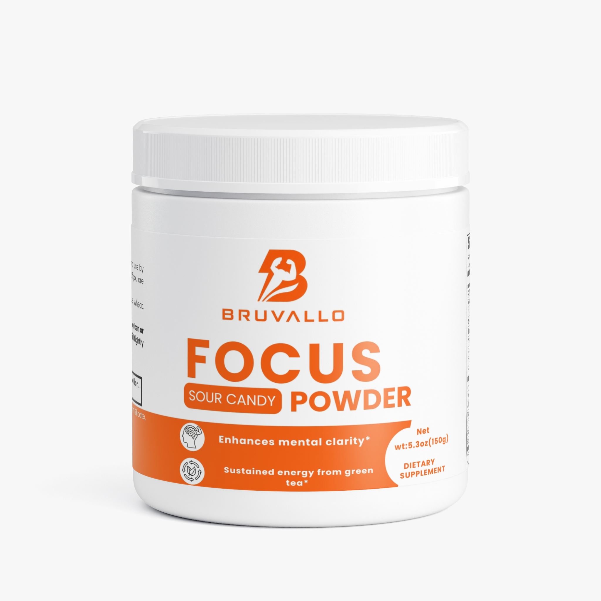 BRUVALLO Focus Powder Clean Energy & Mental Clarity